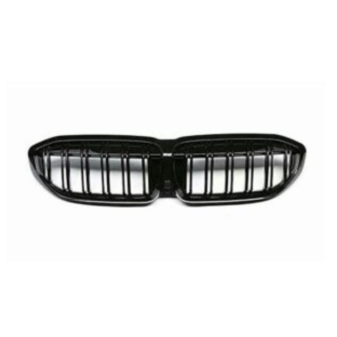 BM G20 DOUBLE SLAT GLOSS BLACK KIDNEY GRILLS (non oem)