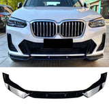 BM X3 G01 LCI Facelift front lip spoiler – Gloss Black
