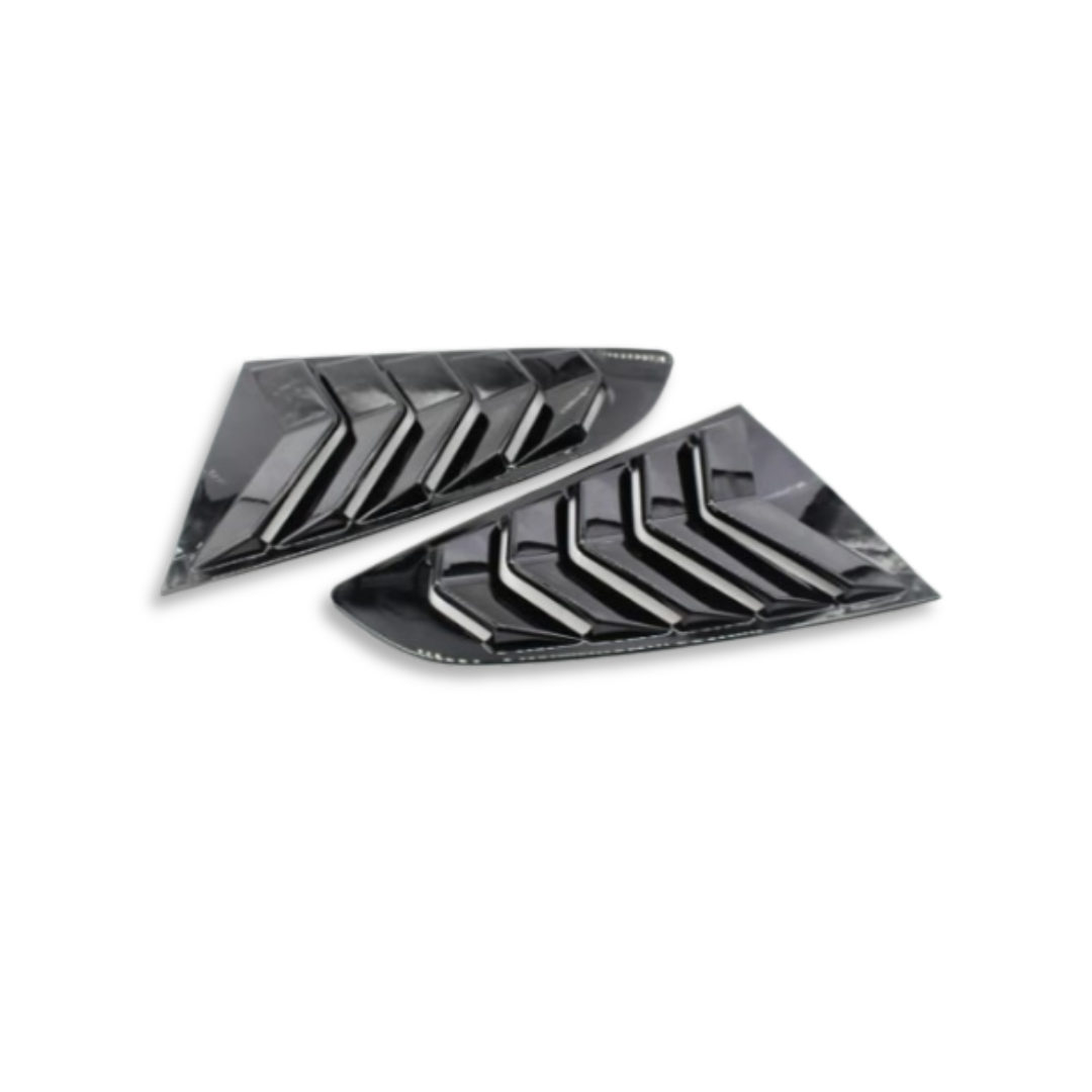 MUSTANG GLOSS BLACK WINDOW LOUVER VENTS (non oem)