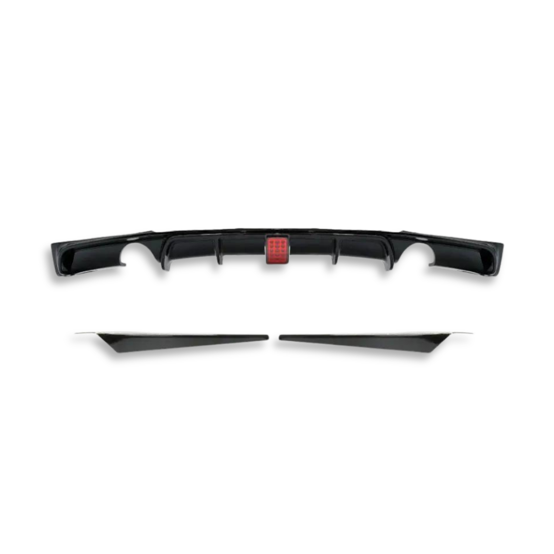 BM F30 F1 INSPIRED GLOSS BLACK REAR DIFFUSER-335i-340i (non oem)