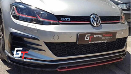 GOLF 7 4 PIECE GLOSS BLACK FRONT LIP  SPOILER (non oem)