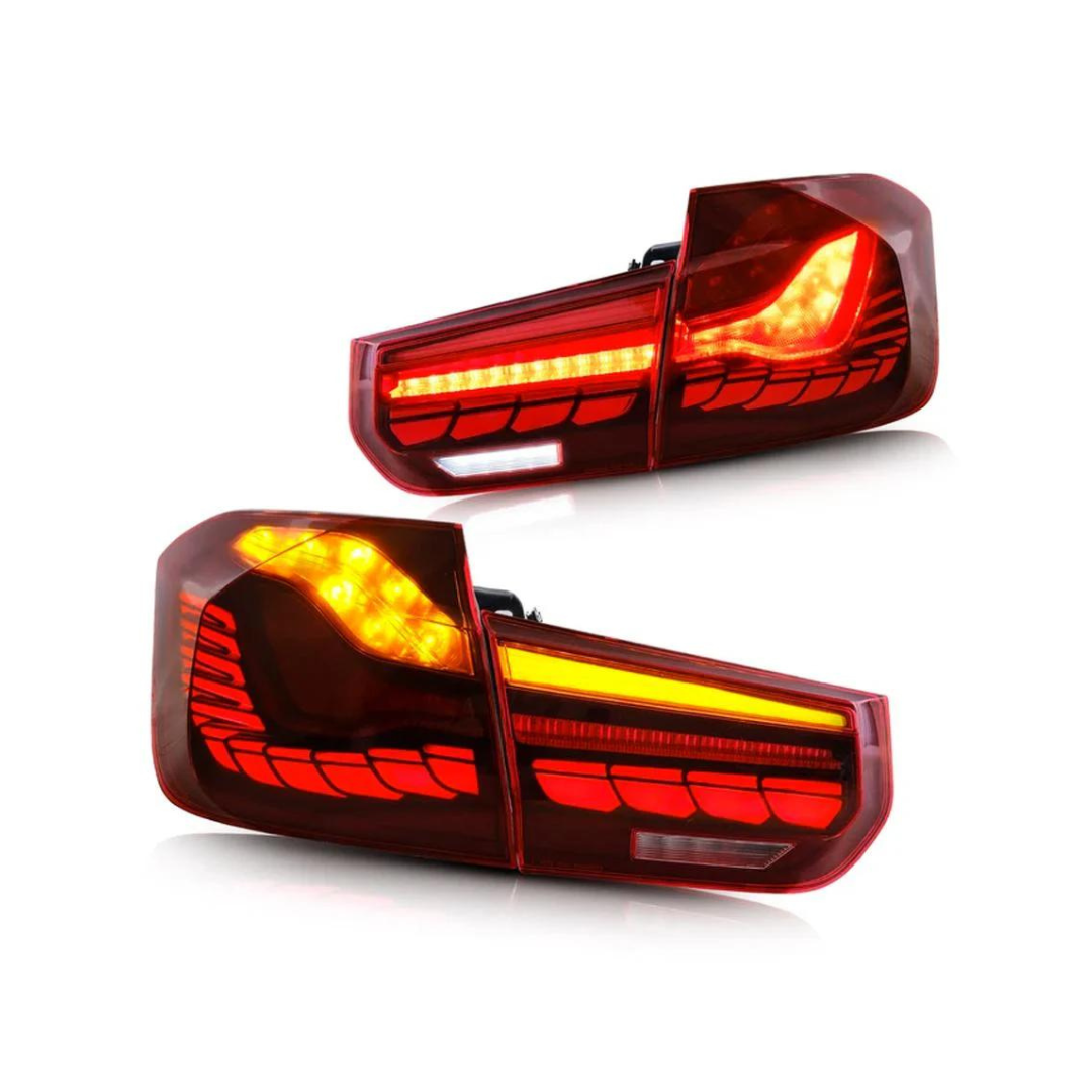 BM F30/F80 CS STYLE SEQUENTIAL TAIL LIGHTS - RED (non oem)