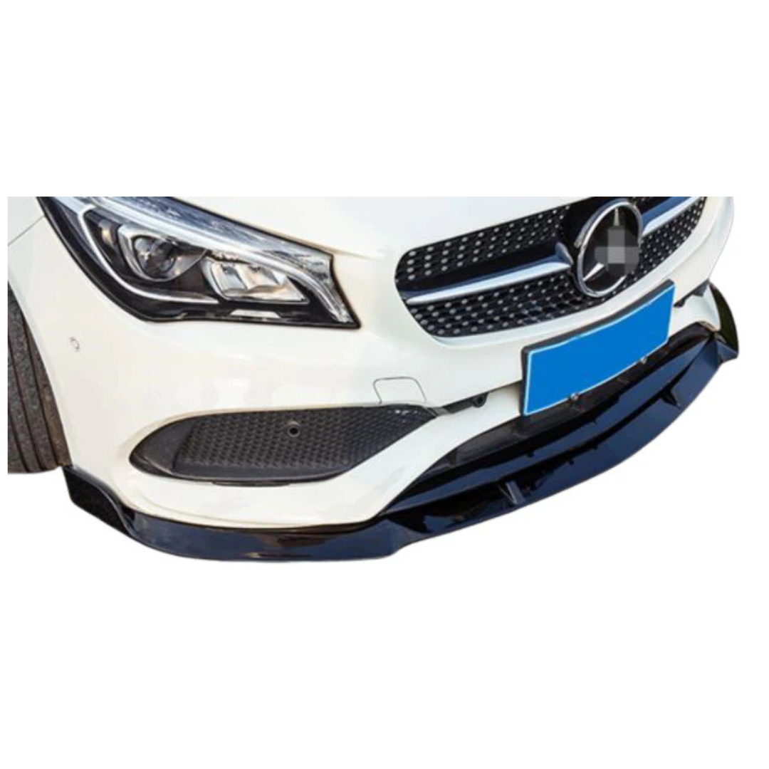 MERC W176 AMG BRABUS GLOSS BLACK FRONT LIP SPOILER (non oem)