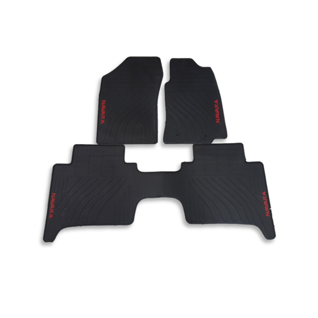 NISSAN NAVARA 3PC RUBBER MATS (non oem)