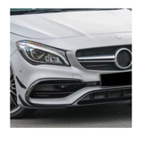 MERC W117 8PC GLOSS BLACK FRONT CANARDS (non oem)