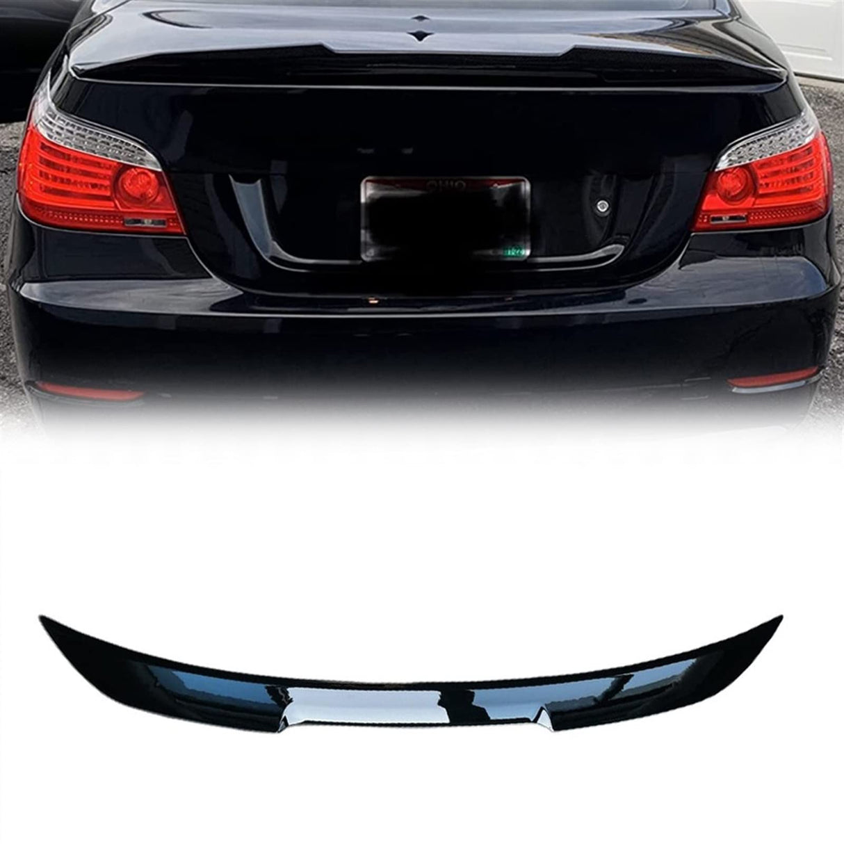 BM E60 M4 STYLE GLOSS BLACK BOOT SPOILER (non oem)