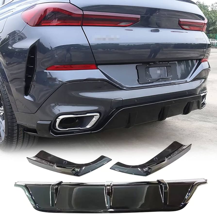 BM G06 X6 REAR DIFFUSER GLOSS BLACK - NON OEM