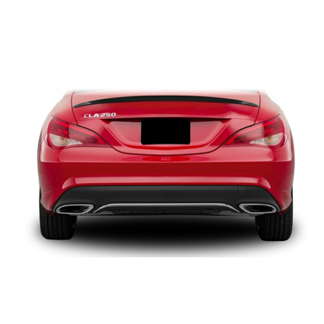 MERC W117 GLOSS BLACK BOOT SPOILER (non oem)