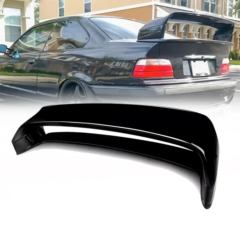 BM E36 GLOSS BLACK GT STYLE REAR WING (non oem)