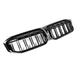 BM G20 DOUBLE SLAT GLOSS BLACK KIDNEY GRILLS - LCI (non oem)