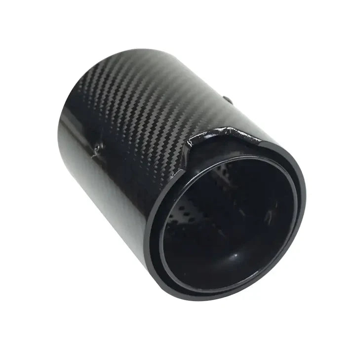 BM CARBON FIBRE-BLACK EXHAUST TIP 70X90 (NON OEM)