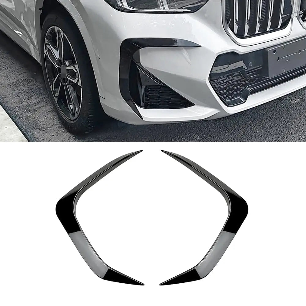 BMW X1 U11 FRONT BUMPER CANARDS - GLOSS BLACK (non oem)