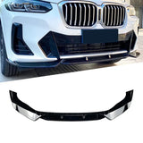 BM X3 G01 LCI Facelift front lip spoiler – Gloss Black