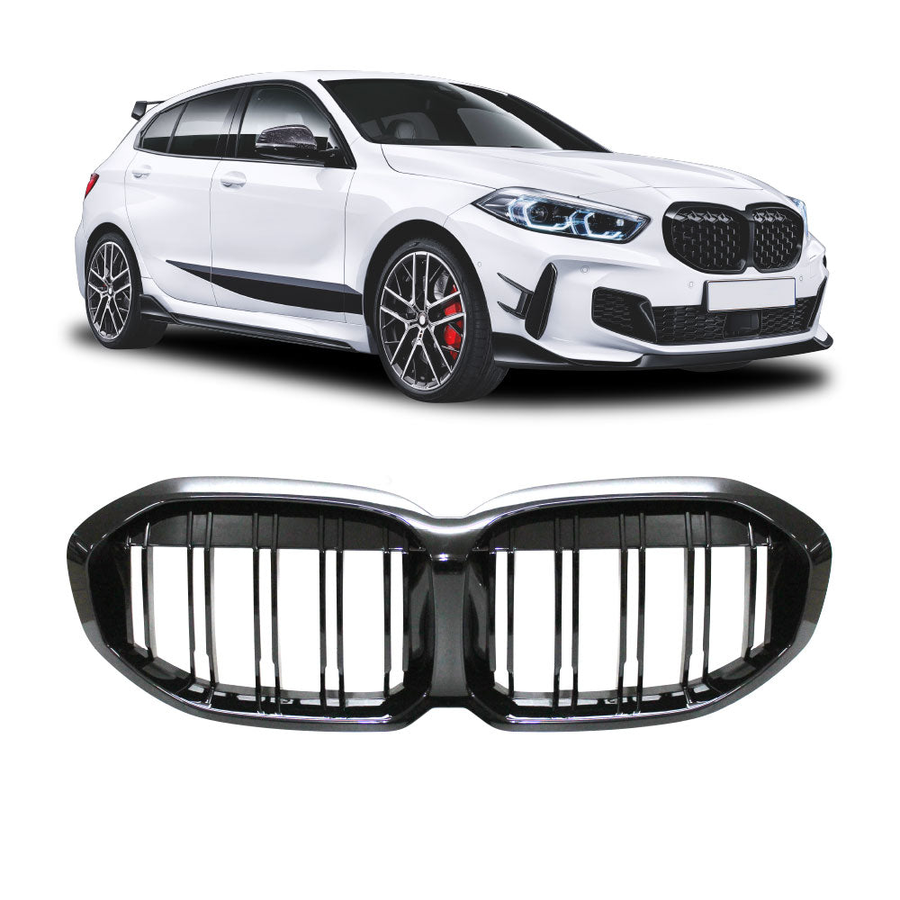 BM F40 M4 STYLE DOUBLE SLAT KIDNEY GRILLS (non oem)