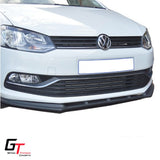 POLO 6   2 PIECE  MATTE BLACK FRONT LIP SPOILER (non oem)