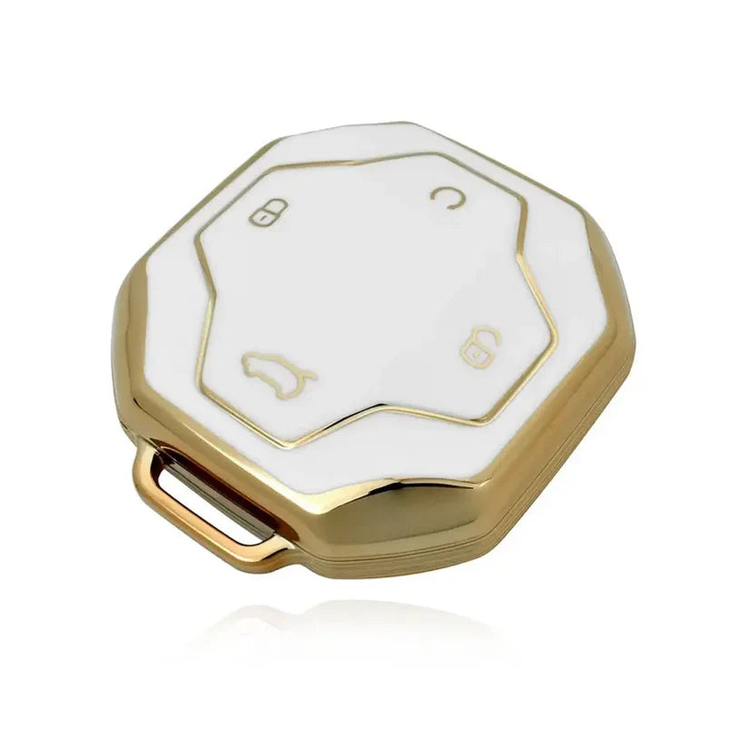 JETOUR T2 KEY CASE COVER - WHITE & GOLD (non oem)