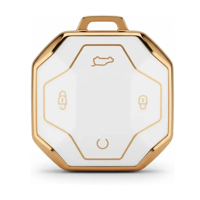 JETOUR T2 KEY CASE COVER - WHITE & GOLD (non oem)
