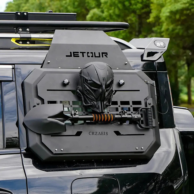 JETOUR T2 MOLLE STYLE SIDE PANEL-DARK KNIGHT EDITION WITH MASK AND SHOVEL (non oem)