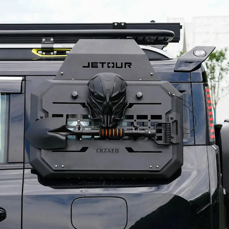 JETOUR T2 MOLLE STYLE SIDE PANEL-DARK KNIGHT EDITION WITH MASK AND SHOVEL (non oem)
