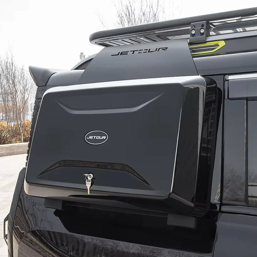 JETOUR T2 SIDE STORAGE BOX -DEFENDER STYLE - GLOSS BLACK (non oem)