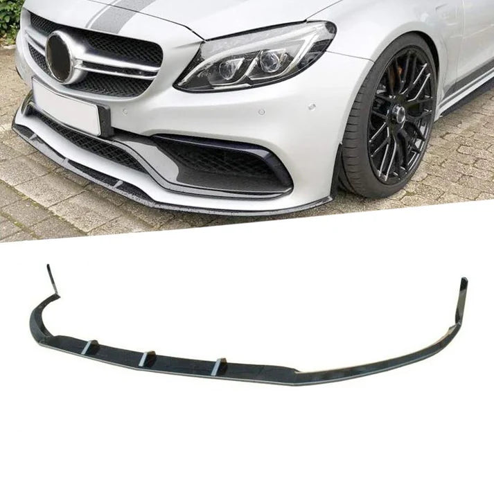 MERC W205 C63 SLIM FRONT LIP SPOILER 5 PIECE - NON OEM