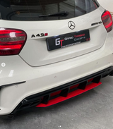 MERC W176 A45 AMG GLOSS BLACK REAR DIFFUSER (non oem)