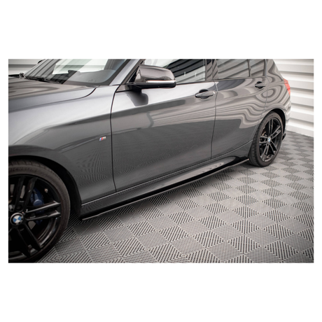 BM F20 M-PERFORMANCE GLOSS BLACK SIDE SKIRT EXTENSIONS (non oem)