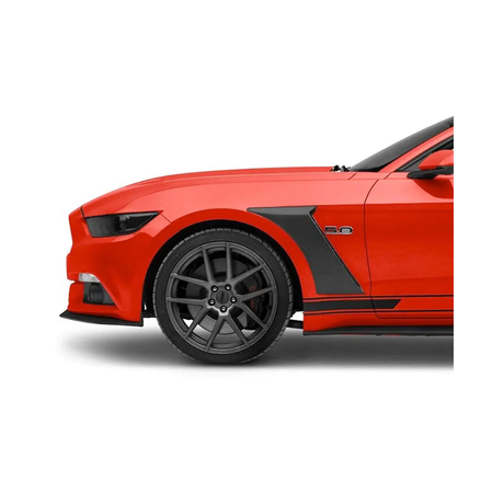 MUSTANG FRONT GLOSS BLACK ADD ON FENDER VENTS (non oem)