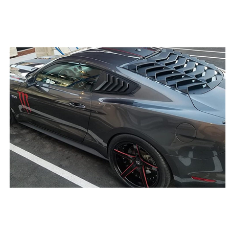 MUSTANG GLOSS BLACK WINDOW LOUVER VENTS (non oem)