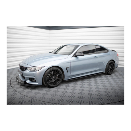 BM F32 GLOSS BLACK SIDE SKIRT EXTENSIONS (non oem)
