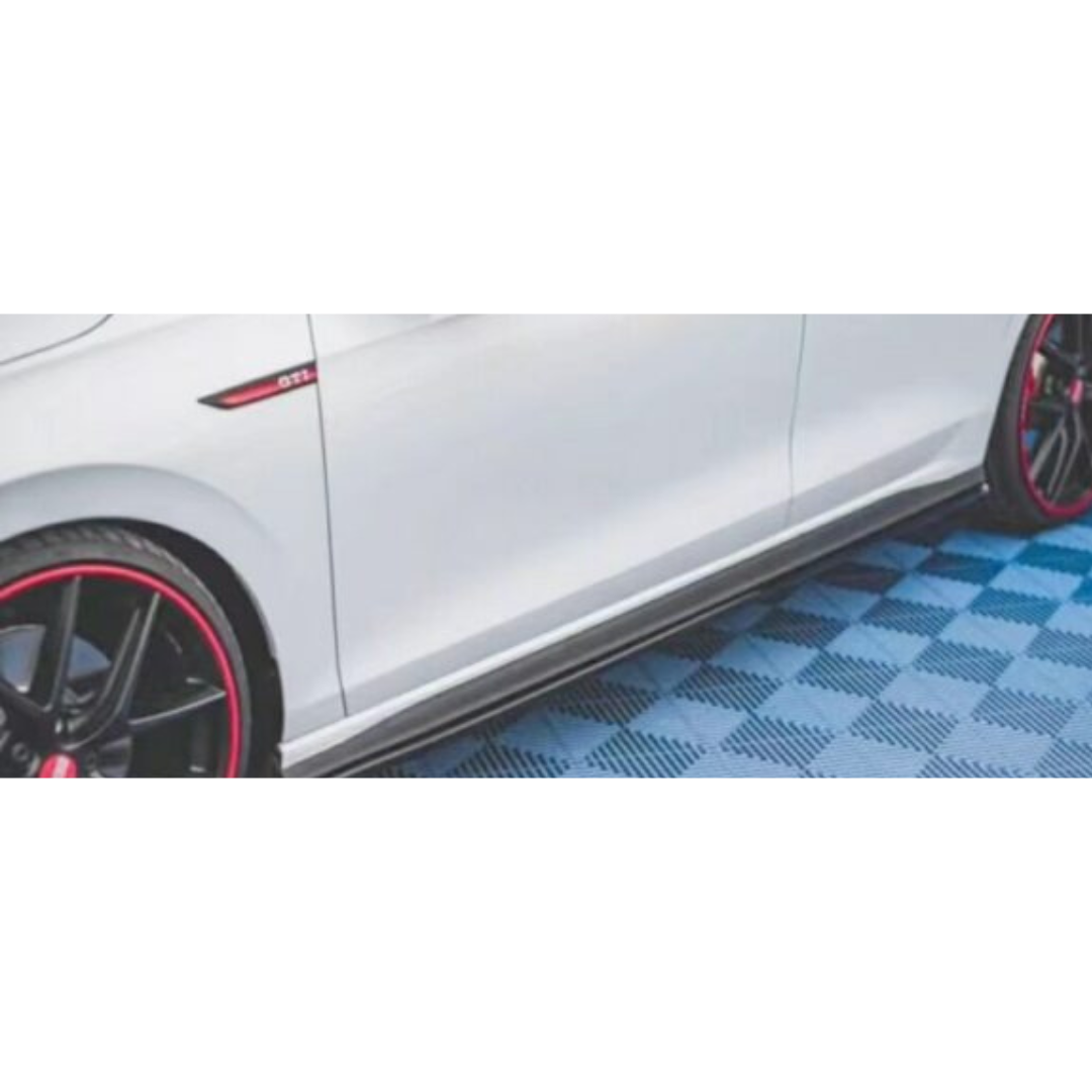 GOLF 8 TSI GLOSS BLACK SIDE SKIRT EXTENSIONS (non oem)