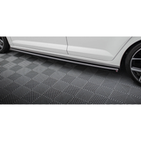 POLO 6 STICK-ON GLOSS BLACK SIDE SKIRTS (non oem)