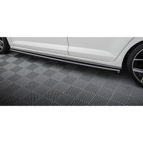 POLO 8 STICK-ON GLOSS BLACK SIDE SKIRTS (non oem)