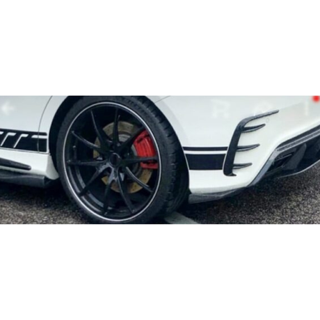 MERC W176 AMG CLAW GLOSS BLACK REAR CANNARDS (non oem)