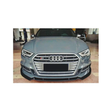 AUDI A3/S3 3 PIECE GLOSS BLACK FRONT LIP SPOILER (non oem)
