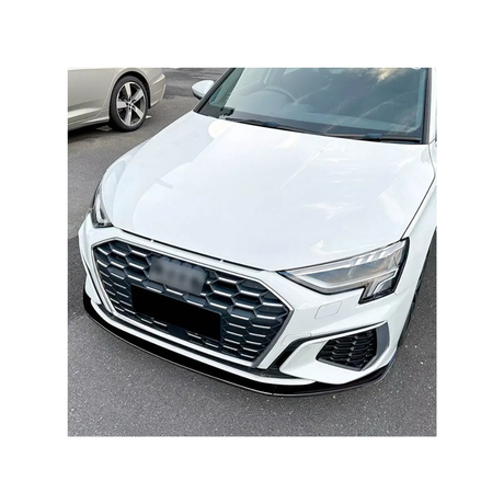 AUDI A3/S3 8Y 3PC GLOSS BLACK FRONT LIP (non oem)