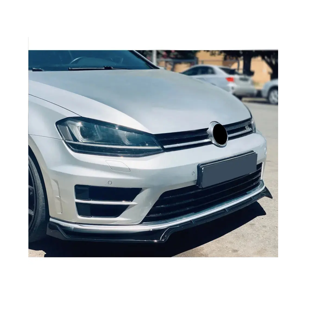 GOLF 7 MAXTON STYLE GLOSS BLACK FRONT LIP SPOILER (non oem)