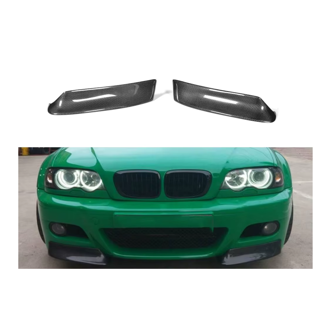 BM E46 M3 CARBON FIBRE FRONT SPLITTERS  (non oem)