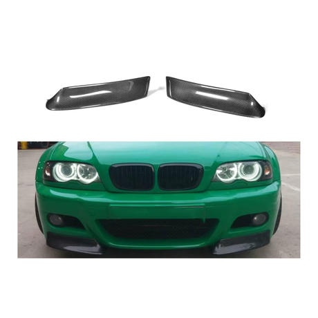 BM E46 M3 CARBON FIBRE FRONT SPLITTERS  (non oem)
