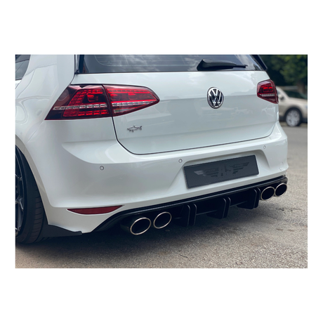 GOLF 7/7.5 GTI DOUBLE SLAT MATTE BLACK REAR DIFFUSER (non oem)