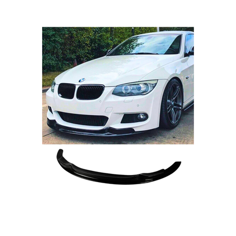 BM E92/E93 FACELIFT GLOSS BLACK FRONT LIP SPOILER (non oem)