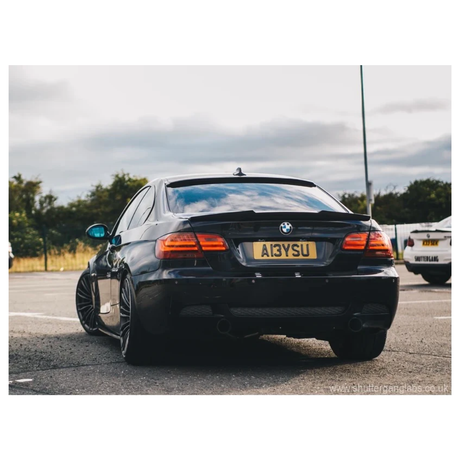 BM E92 M4 STYLE GLOSS BLACK BOOT SPOILER (non oem)