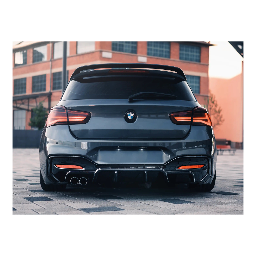 BM F20 LCI 120 GLOSS BLACK REAR DIFFUSER (non oem)