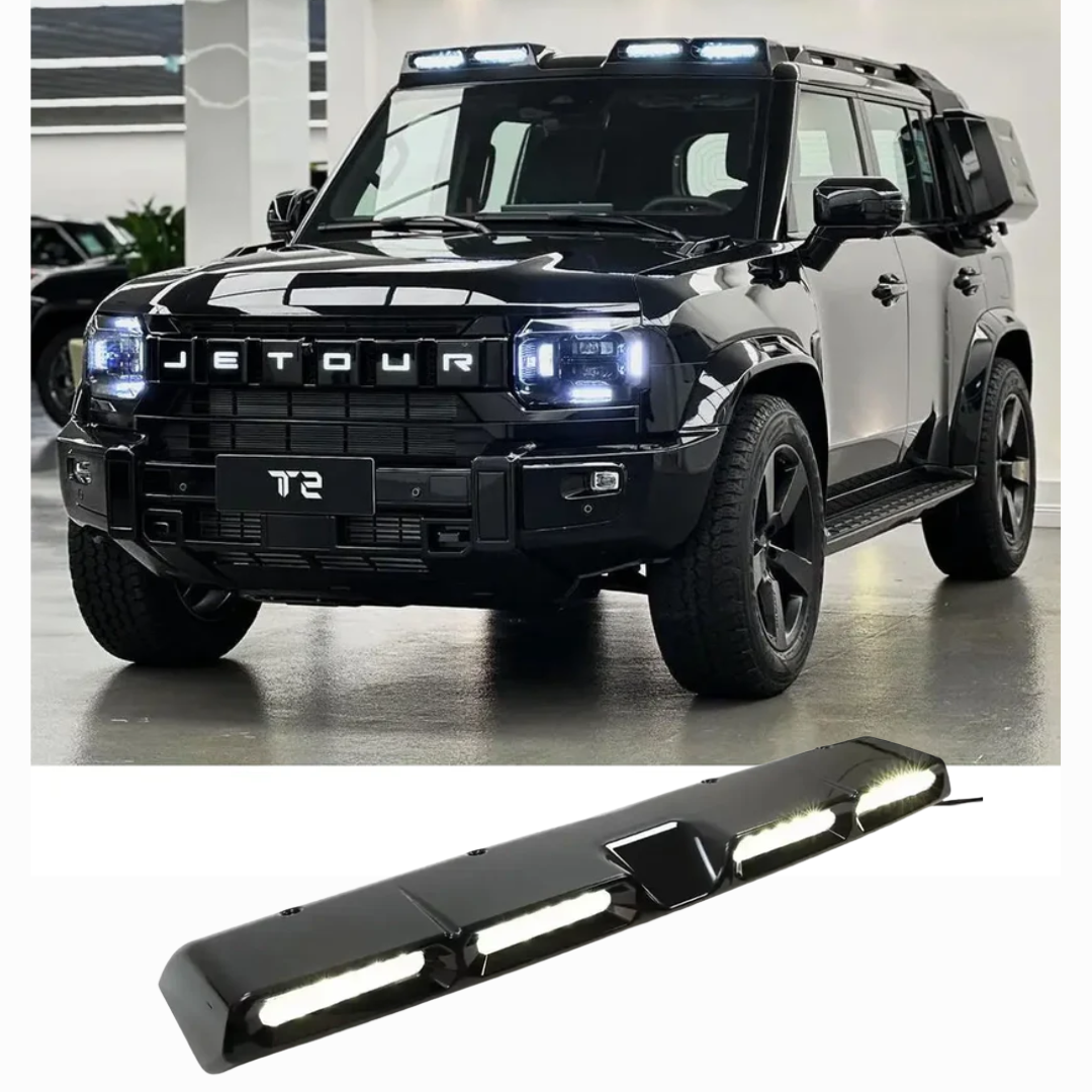 JETOUR T2 LED ROOF LIGHT (4 POD) - URBAN SERIES GLOSS BLACK (non oem)