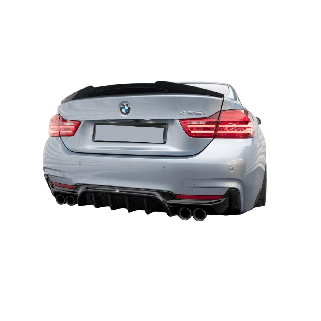 BMW 4 Series (F32 / F36 ) MP Style Quad Pipe Rear Diffuser