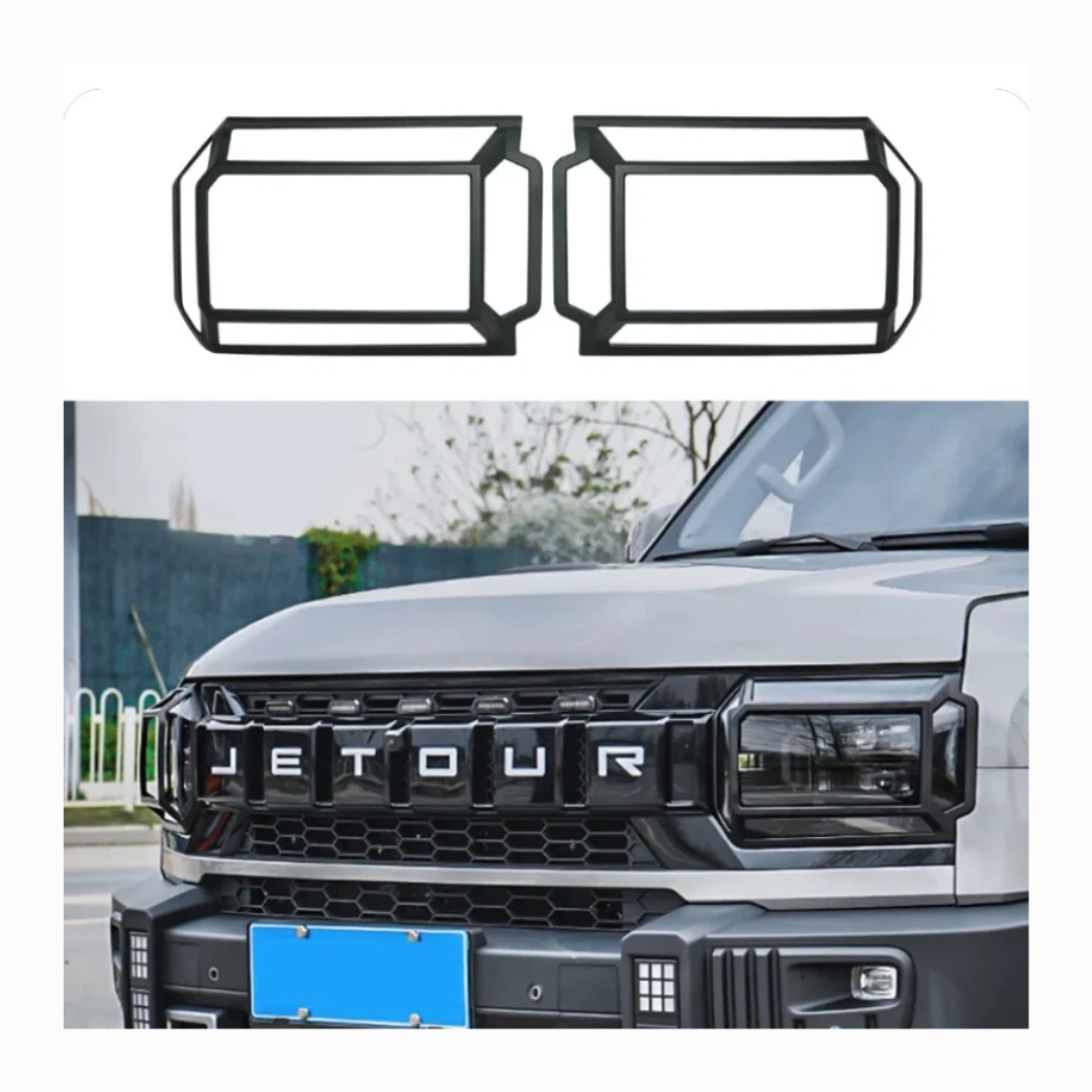 JETOUR T2 HEADLIGHT TRIM-GLOSS BLACK (non oem)