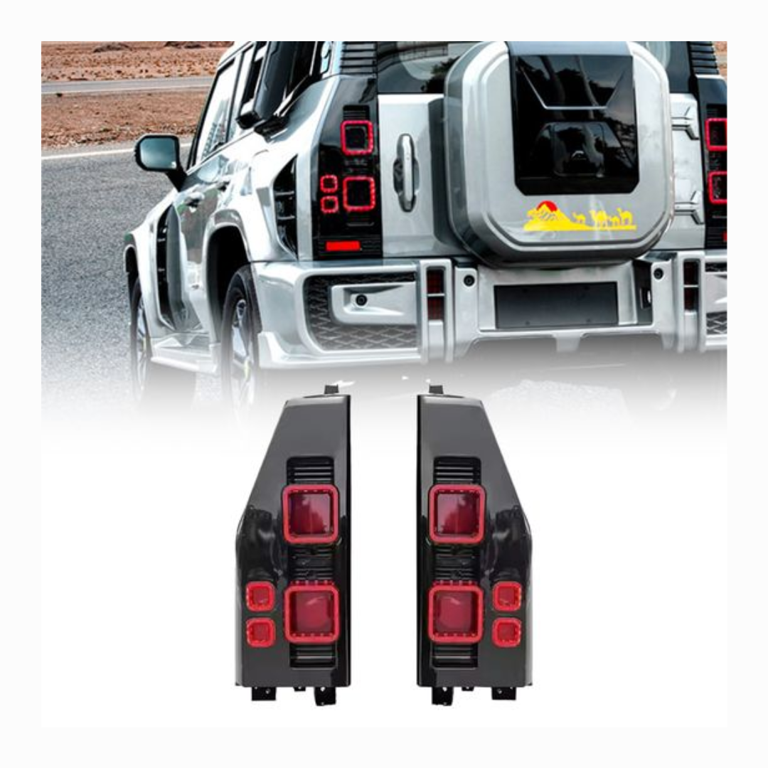 JETOUR T2 DEFENDER STYLE LED SMOKED TAIL LIGHTS (non oem)