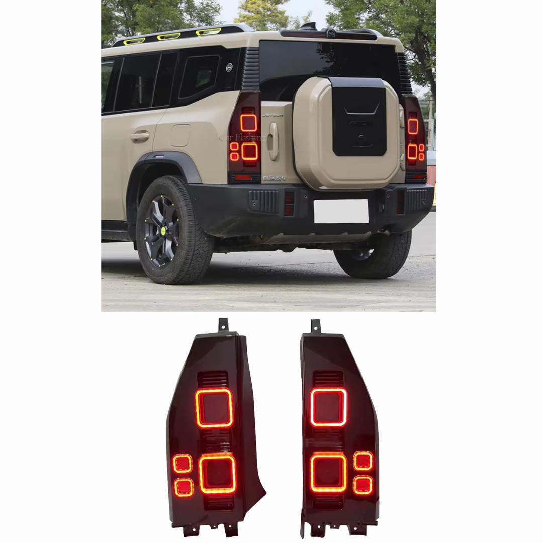 JETOUR T2 DEFENDER STYLE LED SMOKED TAIL LIGHTS (non oem)