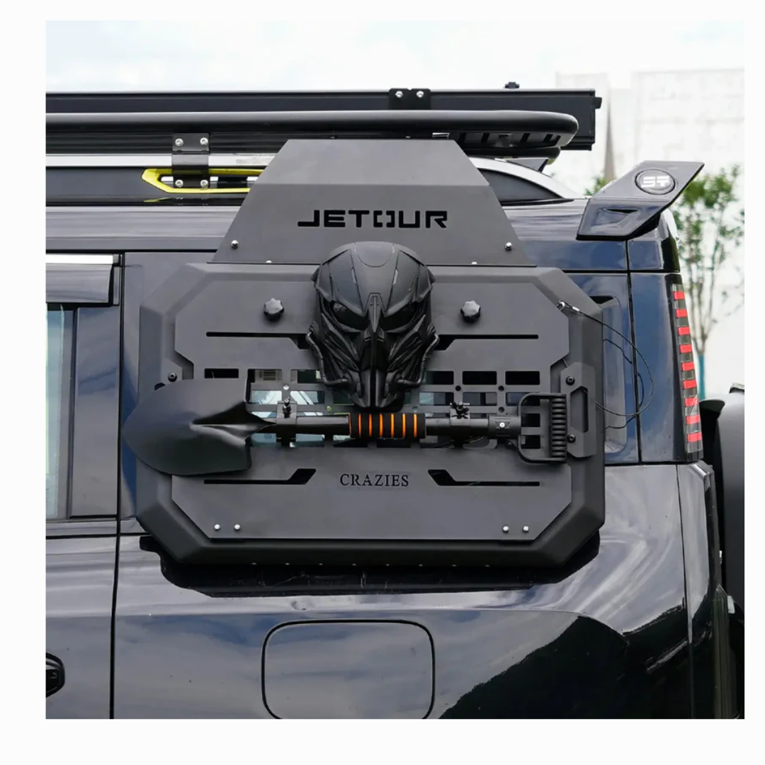 JETOUR T2 MOLLE STYLE SIDE PANEL-DARK KNIGHT EDITION WITH MASK AND SHOVEL (non oem)