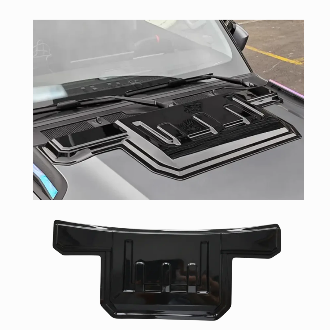 JETOUR T2 BONNET SCOOP - RAPTOR STYLE GLOSS BLACK (non oem)